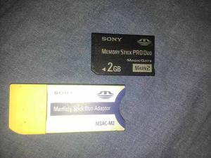 Memory Stick Sony Pro Duo De 2gb +adaptor