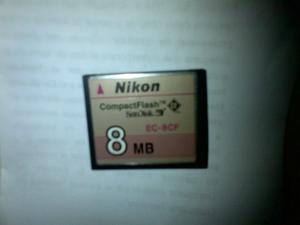 Nikon Compactflash Samdisk Ec-8cf 8mb