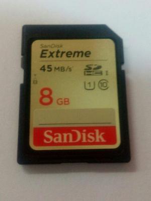 Sandisk Extreme 8gb Clase 10
