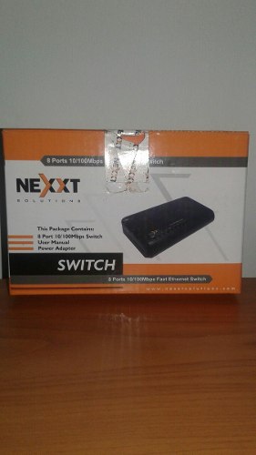 Switch Nexxt 8 Puertos  Mbps Rj-45
