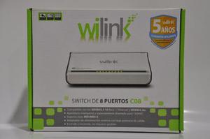 Switch Wilink C08 De 8 Puertos Ethernet Internet Soho Tplink
