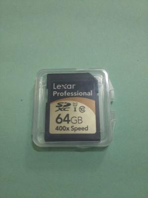 Tarjeta De Memoria Para Camaras Lexar 64gb 400xspeed