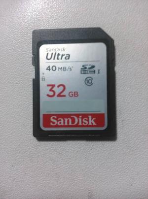 Tarjeta Sd 32 Gb Sandisk Como Nueva (remato)