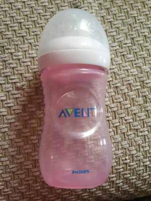 Tetero Avent Natural Flow Rosado 9oz