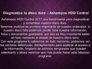 Diagnostica Tu Disco Duro Ashampoo Hdd Control