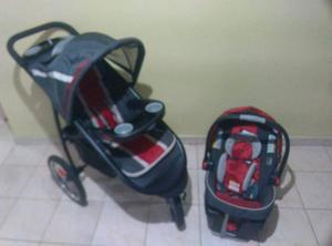 Coche Grande Mas Porta Bebe Combo Graco