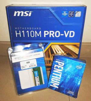 Combo Tarjeta Madre Procesador Intel Memoria 8gb Ddr4