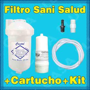 Filtro Agua Paso Rapido + Cartucho + Kit Instalacion + Salud
