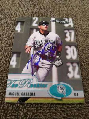 Miguel Cabrera / Rookie Card Donruss®  / Autografiada