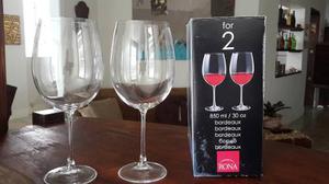 Set De 2 Copas Magnun Bordeaux Vino Tinto 850ml 30oz Rona