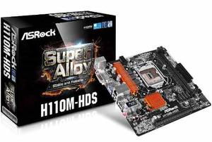 Tarjeta Madre  Asrock H110m-hds Intel Core I3-i5-i7 6ta