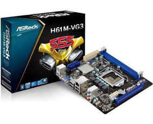 Tarjeta Madre Asrock H61m-vg3 Ddr3 Lga 