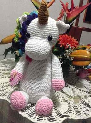 Unicornio Tejido A Crochet (amigurumi)