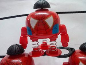 Beyblade Hombre Araña Trompo Luces Música Pilas Lanzador