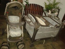 Combo Coche + Corral Cuna Graco Unisex