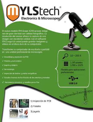 Microscopio Digital Usb 10x A 200x Reparación Celulares