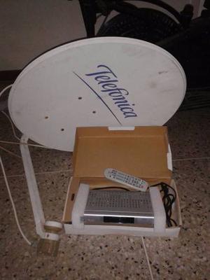 Antena Movistar Con Codificador, Control Y Su Caja Lnb
