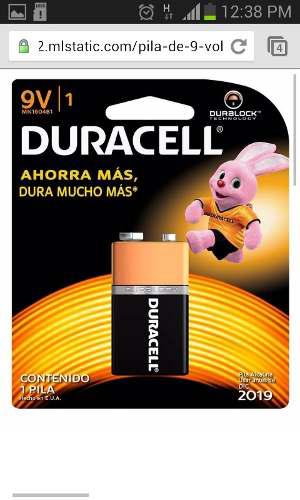 Bateria Duracell 9 Voltios