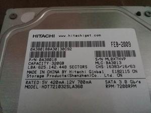 Disco Duro Hitachi De 320 Gb