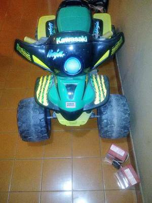 Moto Cuatro Ruedas Electrica Marca Fisher Price Kawasaki