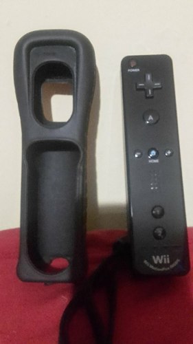 Control Wii Negro Con Su Forro Original Como Nuevo!!!!!!!!!!