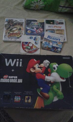 Nintendo Wii Negro Original Edicion Especial Mario
