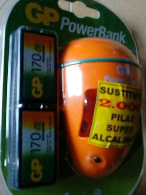 Power Bank Con 2 Baterias Recargable 9v