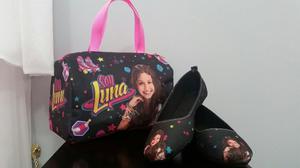 Zapatilla Y Cartera Tipo Baúl Para Niñas