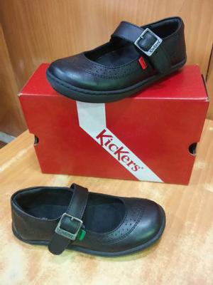 Zapatos Colegiales Kickers De Niñas Originales 