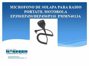 Micrófono De Solapa Para Radio Portátil Motorola Ep450