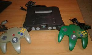 Nintendo 64 Con Dos Controles Completamente Funcional
