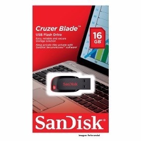 Pendrive Sandisk 16 Gb Usb 2.0 Cruzer Blade