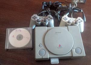 Playstation 1 Dos Controles Y Memory Card