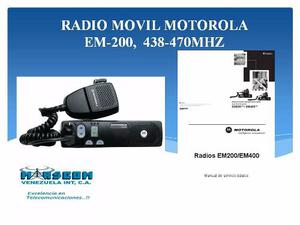 Radio Móvil Motorola Em- Mhz