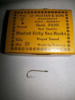 Anzuelo Mustad Numero 20 De 1,50 Cm(caja De 100 Unidades)