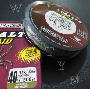 Línea Multifilamento Spiderwire Stealth 40lb 300yds