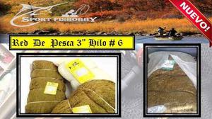 Malla / Tren / Red De Pesca 3 Hilo # 6 Y Hilo # 9 Paquete