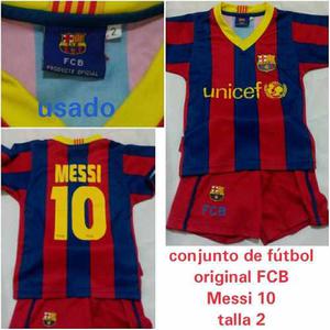 Uniforme Futbol Fcb Messi Original