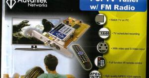 Advantek Networks (pci Tv Tuner W/ Fm Radio)