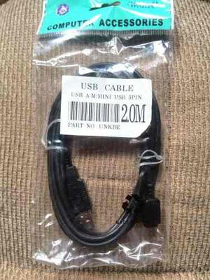 Cable Usb 2.0 A Mini Usb 5 Pines X-tech 2mts Ps3 Cel