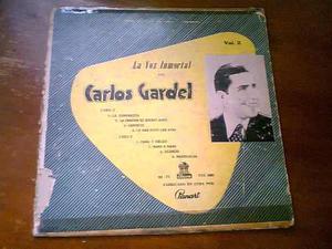 Disco Vinilo La Voz Inmortal De Carlos Gardel