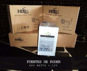 Fuente De Poder Hdd-ps600 De 600 Watts + 12v - Invtec