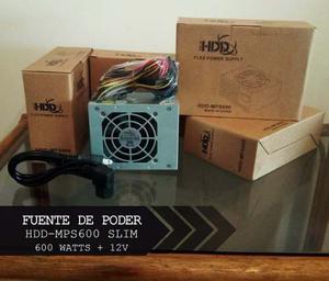 Fuente De Poder Slim Hdd-mps600 De 600 Watts + 12v - It