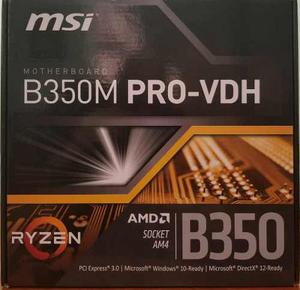 Mother Board Msi B350m Pro-vdh