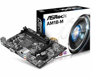 Tarjeta Madre Asrock Am1b-m Con Procesador Y Ram