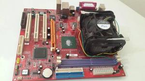 Tarjeta Madre Pentium 4 Disco Duro80 Gb Fuente Poder Ram 512