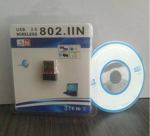 Antena Wifi Usb Mini Tarjeta Receptor 150mbps n/g/b Pc