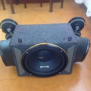 Bajo Orion 15 Doble Bobina Con Cajón Y Cornetas Kenwood