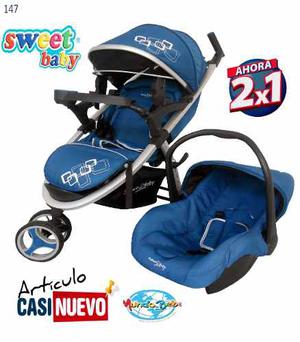 Coche Con Portabebe Sweet Baby Combo 2x1 Impecable