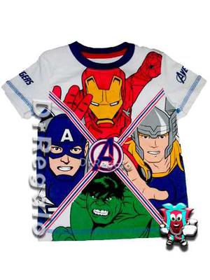 Franelas Camisas Niños Super Heroes Advengers Star Wars